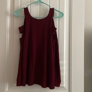Maroon Long Sleeve Top